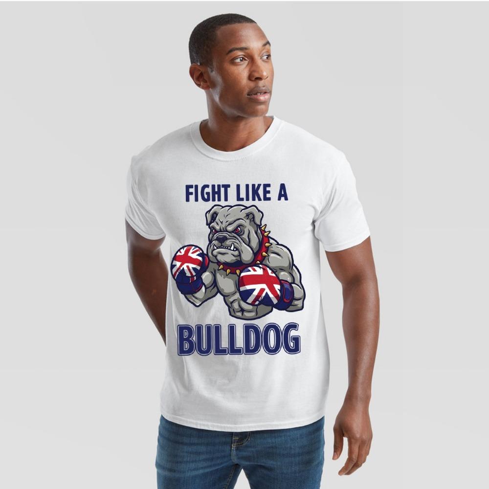 Union Jack Bulldog T-Shirt British Great Britain & UK Flag Tee for Adults T Shirt Harajuku Aest