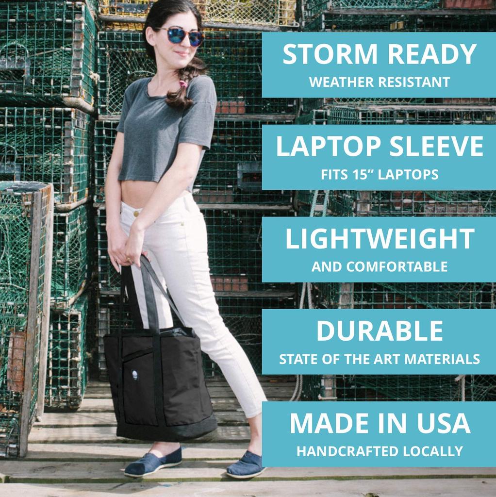 Flowfold Zip Porter Outdoor Tote Bag, 16L Limited Edition, Jet Black (FFZT001000)