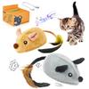 Кошка электрическая интерактивная USB-мышь для избегания нерегулярных препятствий натуральная светодиодная подсветка легкая при недостатке упражнений для снятия стресса любопытство подарок для всех пород