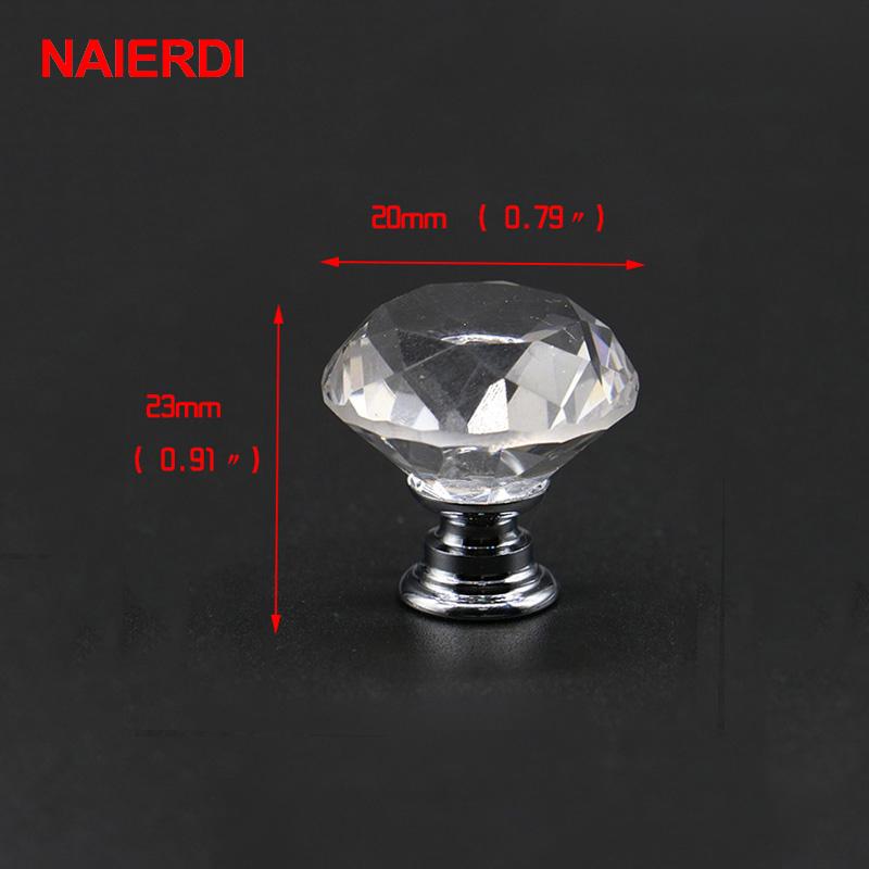 NAIERDI фурнитура для дверей, ручка для дверей. Хрустальная, алмазная форма