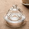 Cake Tray with Glass Dome Dessert Serving Plate Dustproof Dinnerware Base