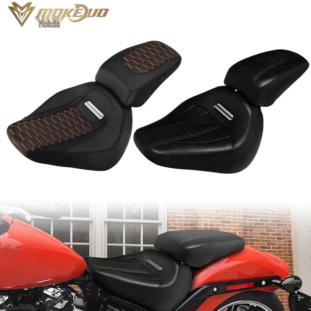 Двойное кожаное сиденье для водителя и пассажира Harley Softail Breakout 18-23