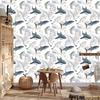 Sharks wallpaper for living room and bedroom 50x1000