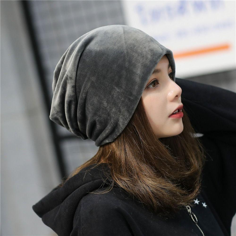 Slouchy Beanie Hat Warm Earmuffs Bicycle Hat Winter Running Beanie for Men Women
