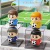 Rebound Football Player Pinch Toy Press Football Squeeze Toy Decompression Toy  Backpack Pendant