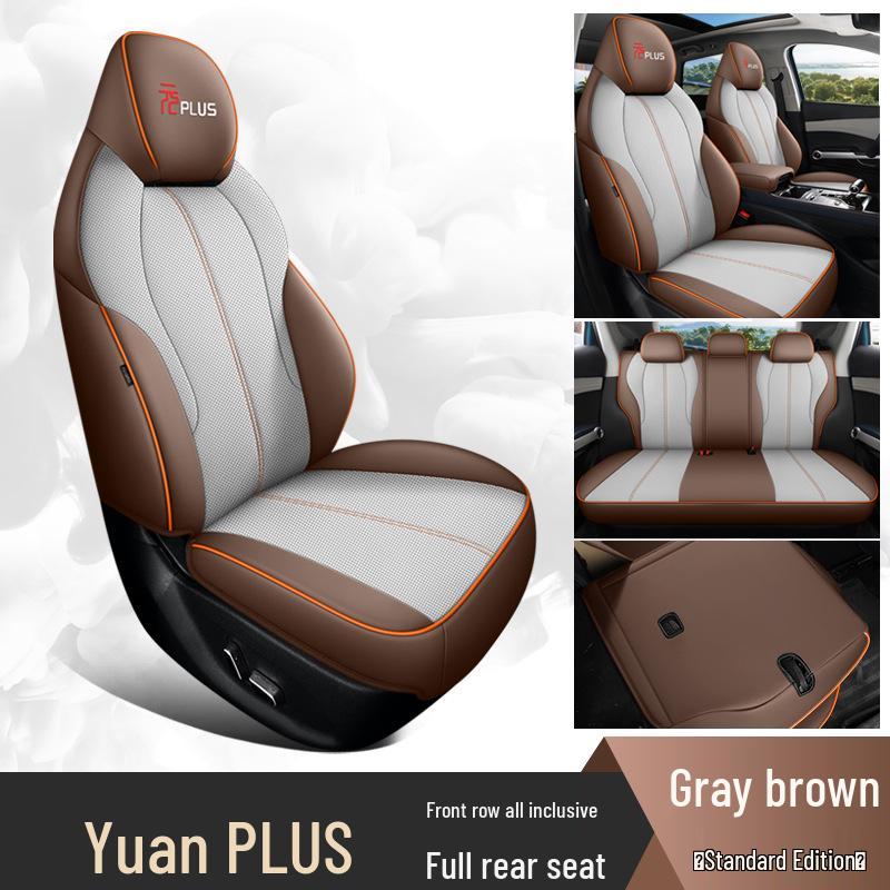 BYD Yuan PLUS All-Season Leather Seat Covers for Five-Seater Cars