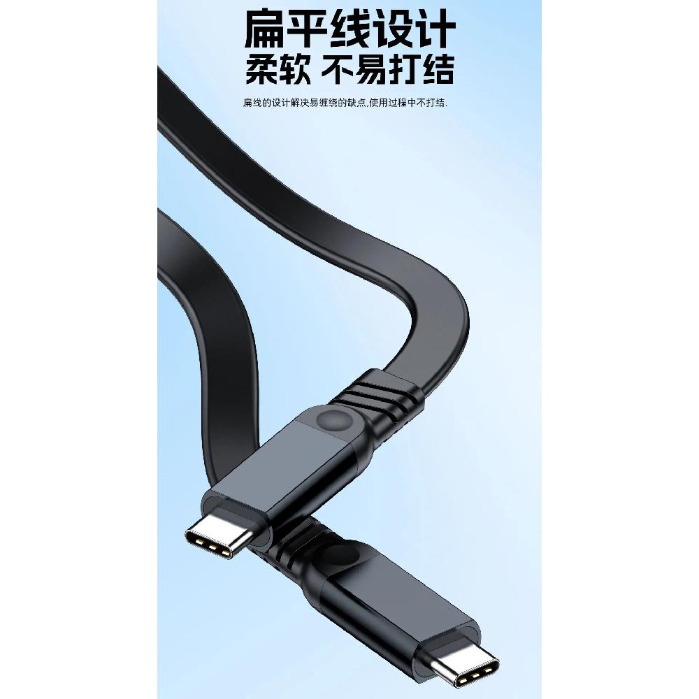 Плоский 3A 60W Кабель для быстрой зарядки Type C на C 10 Гбит/с USB A на C Кабель для передачи данных USB3.2 3 2 Шнур для внешнего жесткого диска Телефона Ноутбука Gen