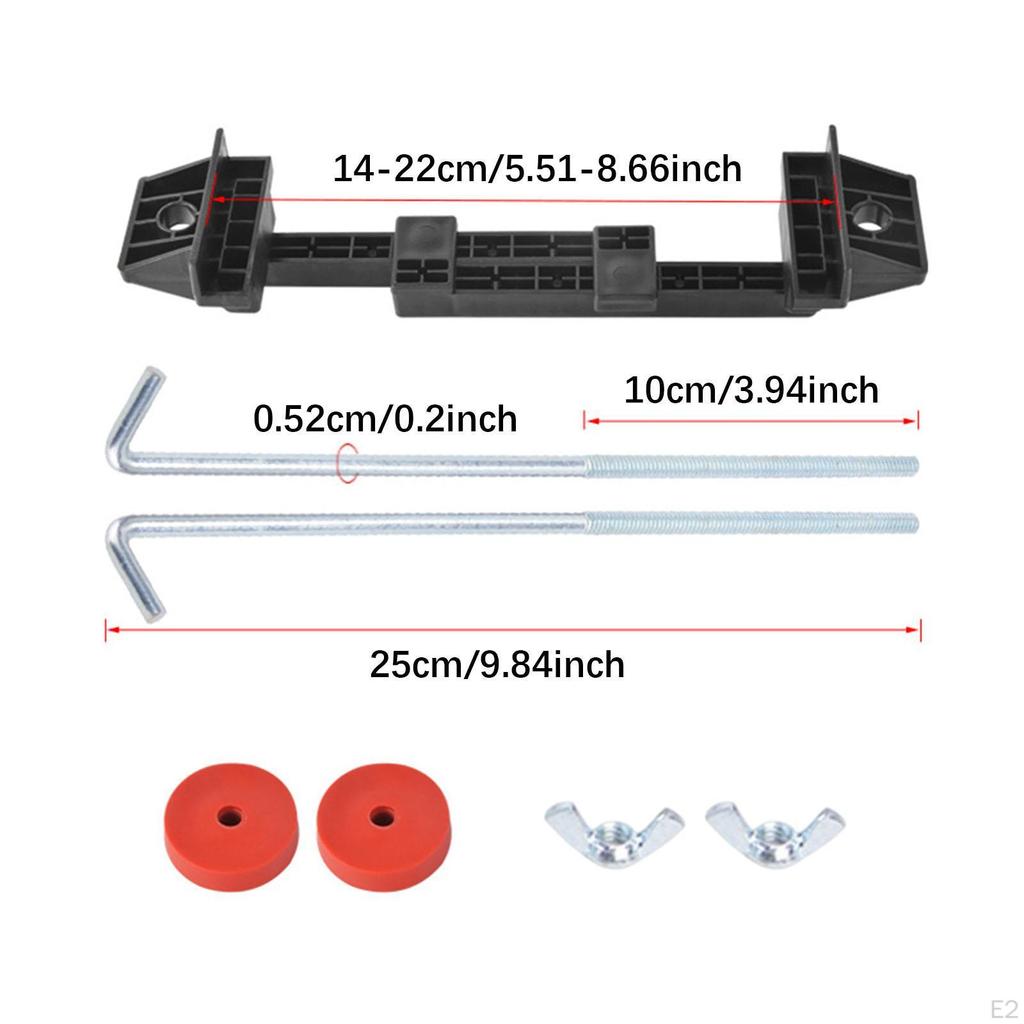 Car Battery Hold Down Set Holder Kit Sturdy Durability Practical Automotive Accessories