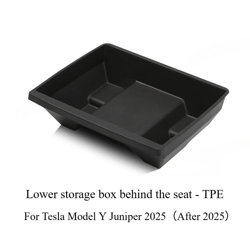 Для Tesla Model Y Juniper 2025 Ящик для хранения под сиденьем Кейс Органайзер для сиденья автомобиля Держатель-ящик под сиденьем автомобиля Поднос в салон автомобиля