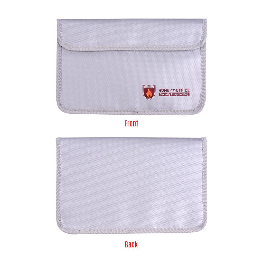Огнестойкая сумка для документов с двойной молнией, органайзер с силиконовым покрытием, огнестойкий водостойкий сейф