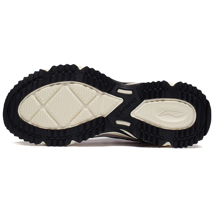 Li Ning Fabric Синтетическая кожа Модные нескользящие износостойкие дышащие легкие низкие спортивные повседневные туфли мужские кроссовки черные серые ARLS021-5