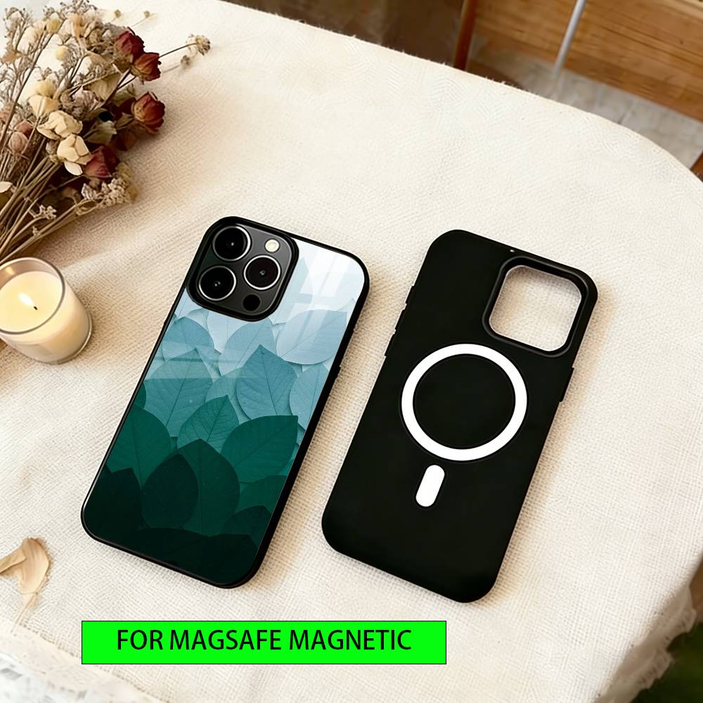 Colorful leaves Phone Case For iPhone17,16,15,14,13,12,11 Plus,Pro Magnetic For Magsafe Wireless Charging