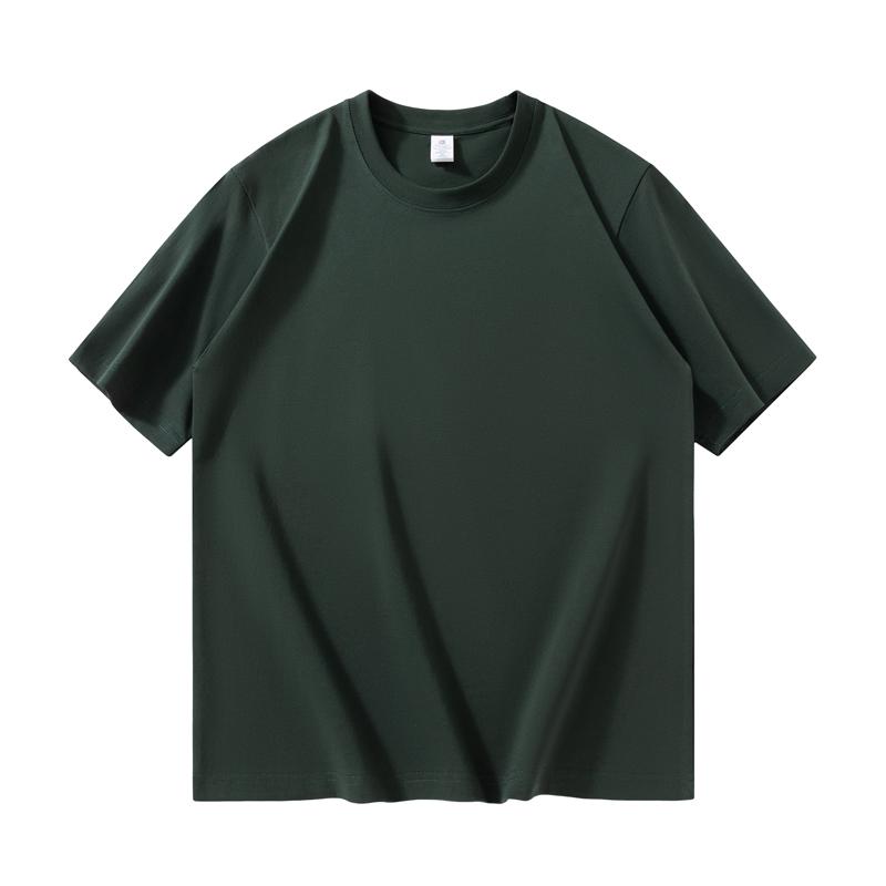 Zirunking Дышащая хлопковая футболка с круглым вырезом и коротким рукавом, облегающие однотонные футболки в уличном стиле HUXI