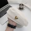 Хлопковые женские береты зимние шапки винтажная французская клетчатая военная кепка шляпа художника осень-зима уличный восьмиугольный берет кепки