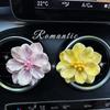 Автомобильный освежитель воздуха Камелия Тай-дай: Высококлассный цветочный декор для вентиляции и каменный диффузор