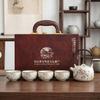 National Style Wisteria Flower Jackpot Tea Set Gift Box One Pot Four Cups Home Gift Business Gift