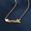 Ожерелье с подвеской в ​​виде буквы «Мама» золотого цвета, цепочка на шею, колье, модные семейные украшения, подарок на день матери для мамы