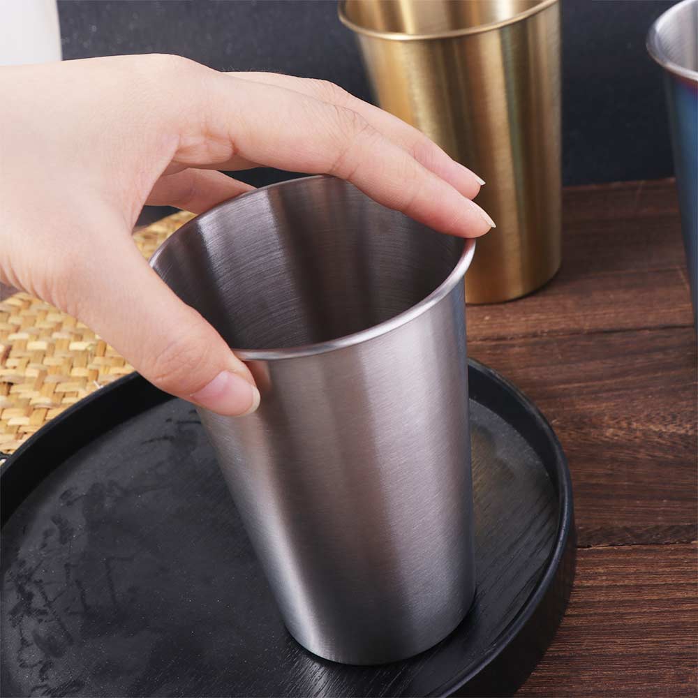 Thickened Beer Cup 400/500ML Drinking Cup Wine Cup Stainless Steel Cup Restaurant