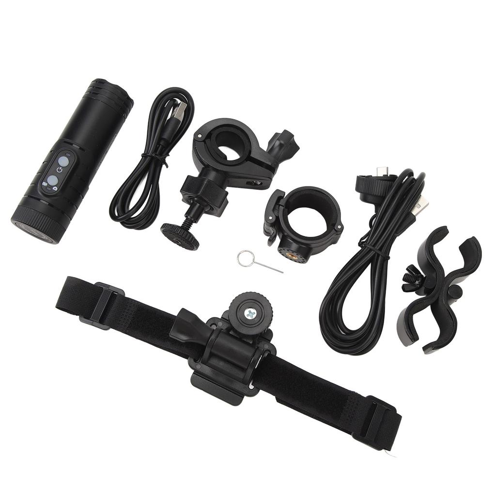 4K Action Camera Waterproof Bike Motorcycle Helmet Camera Anti Shake Sport DV with Waterproof Charging Cable Helmet Bracket Bracket H68B