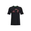 Curry Elmo Dribble Fun Pattern Sports Crew Neck T-Shirt Men Tops Black 1369625-001