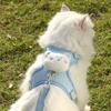 Cute Animal Dog Chest Straps Breathable Pet Walking Harnesses Lead Summer Pet Vest Harness  Pet