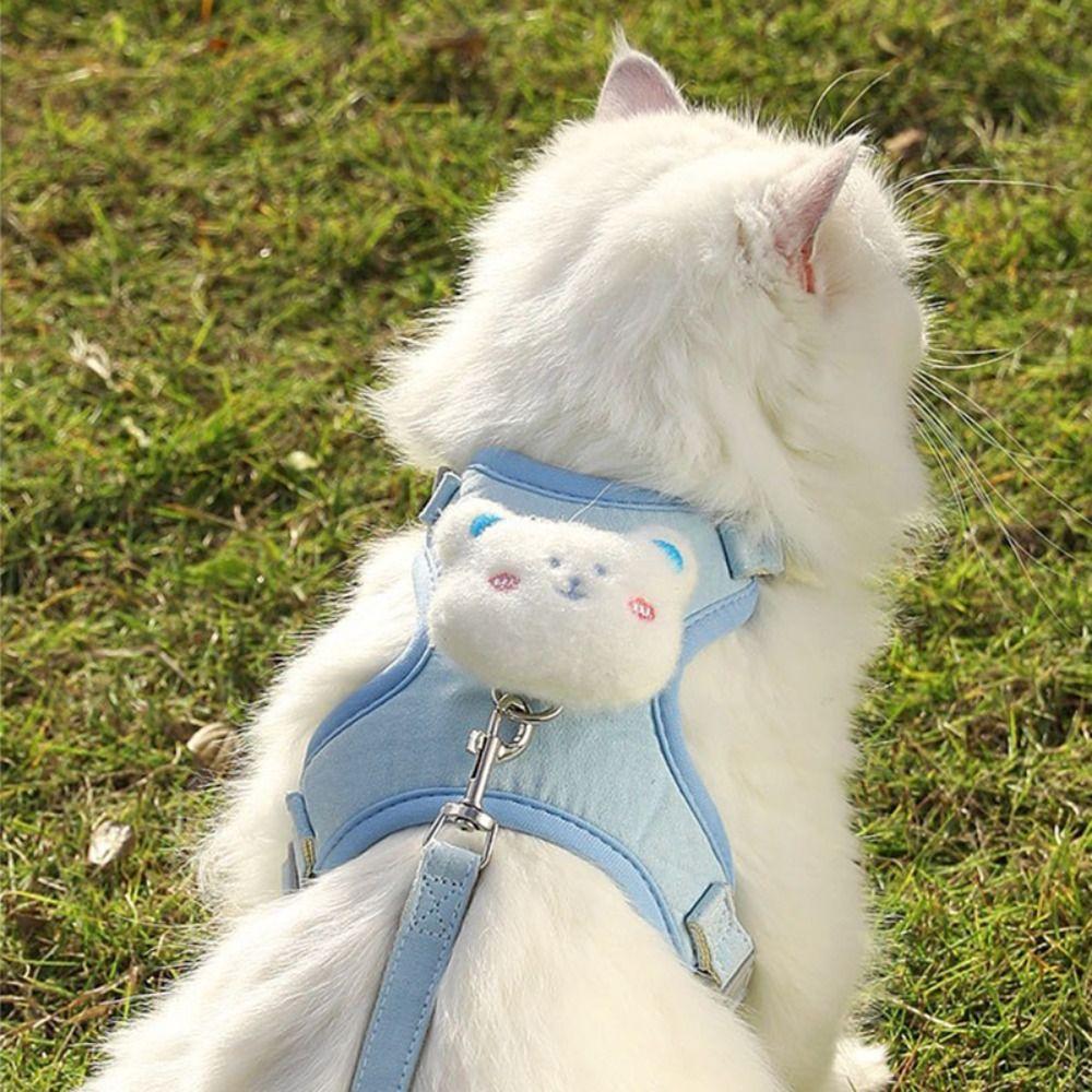 Cute Animal Dog Chest Straps Breathable Pet Walking Harnesses Lead Summer Pet Vest Harness Pet