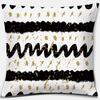 Black Geometric Printing Pillowcase Home Decoration Car Sofa Cushion Cover