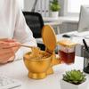 Detachable Ramen Bowl Set Built In Drink Cup Novelty Food Bowl Toilet Shaped Bowl Office Decor