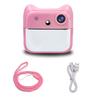 Kids Instant Print Camera 2400W High-Clear Digital Camera with 2.4IPS Screen Cartoon Inkless Thermal