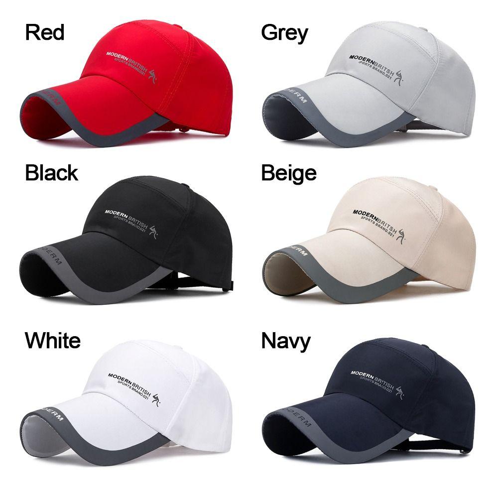 Быстросохнущая бейсболка, регулируемая солнцезащитная кепка, дышащая спортивная кепка для мужчин
