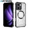 KEYSION Прозрачный магнитный чехол для Redmi 15C 171 мм 173 мм Мягкий силикон+ПК Ударопрочный чехол для телефона для Xiaomi POCO C85