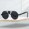Винтажные круглые солнцезащитные очки Мужские Ретро Мода Двойной мост Повседневные очки Женские Модные Дизайнерские Декор Солнцезащитные очки