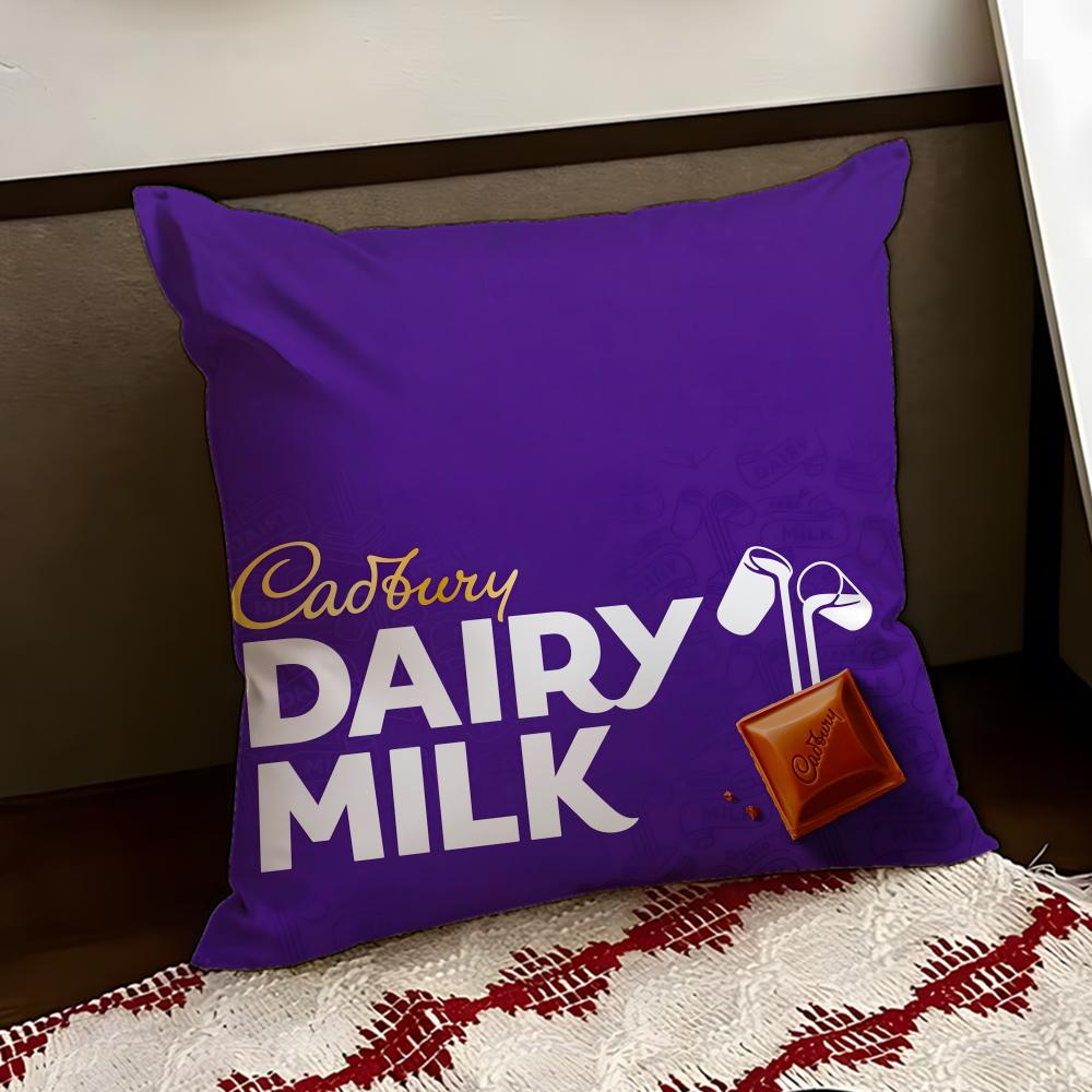 CCadbury Cushion Cover Reversible Soft Durable Pillow Cover Home Car MultiScene Use for Daily Comfort