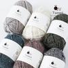 Пряжа Knitworm Tweed, Сверхтяжелая, 6 мотков пряжи из натуральной шерсти, 30 г (50m), Все цвета