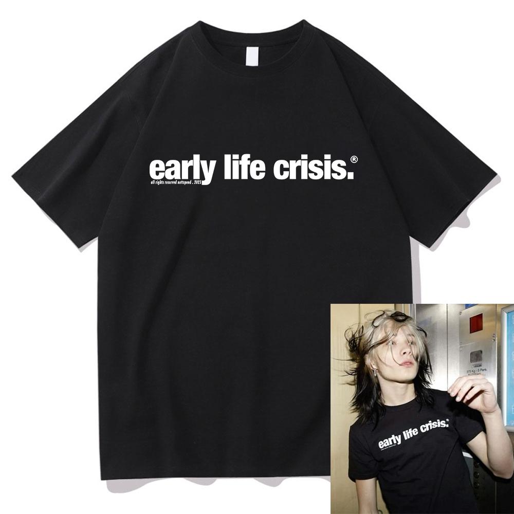 Nettspend Early Life Crisis Same T Shirt 2026Fashion UnisexWomen Clothing Clothes Graphic Tops Hight Quality T Shirts