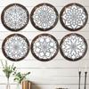 Гостиная Круглый Эстетический Декор Комнаты Деревянный Висячий Орнамент Круглая Стена Искусство Наследие Домашняя Комната