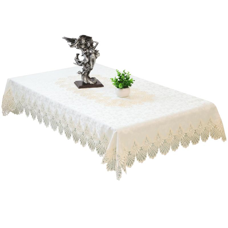 Luxury Lace Tablecloth Tea Table Cloth TV Cabinet Tablecloths Romantic Embroidery Table Cover for Dining Table Clothes Cloths