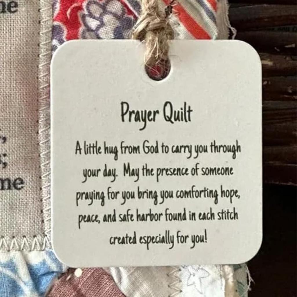 Mini Scripture Quilts,Prayer Quilt With Cross Inside,Pocket Prayer Quilt,Handmade Sew Individually Colorful Quilts Sympathy,Remembrance Christian Gift