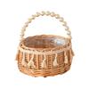 1 шт. Ручной деревенский ручной простой плетеный современный реквизит для фотографий цветочная корзина жемчуг