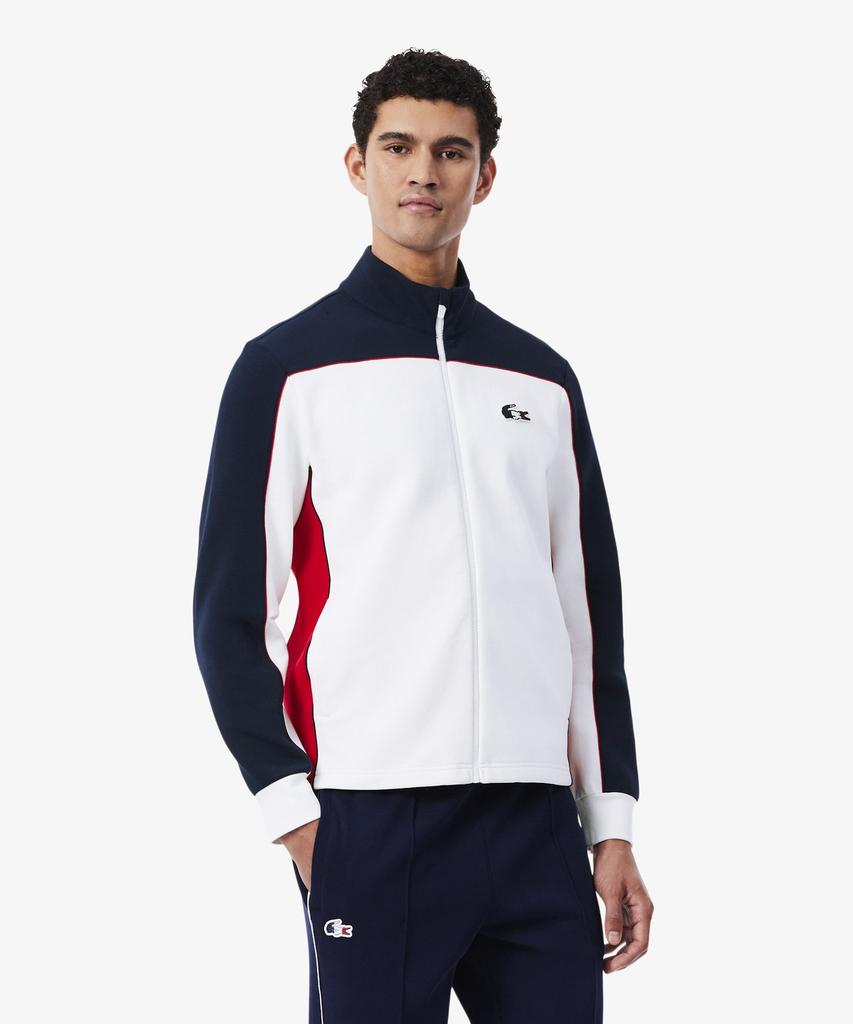 LACOSTE Men'S Tennis French Zip-Up Sweatshirt Sh0479-56N Law