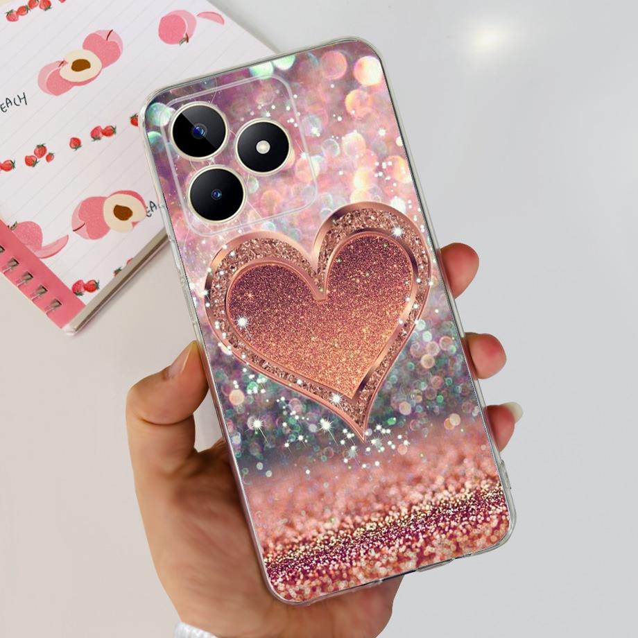 Для Realme C51 RMX3830 / Realme C53 RMX3760 Глобальный Чехол для Телефона Прозрачный Мягкий ТПУ Capas Etui Для RealmeC51 C 51 Корпус