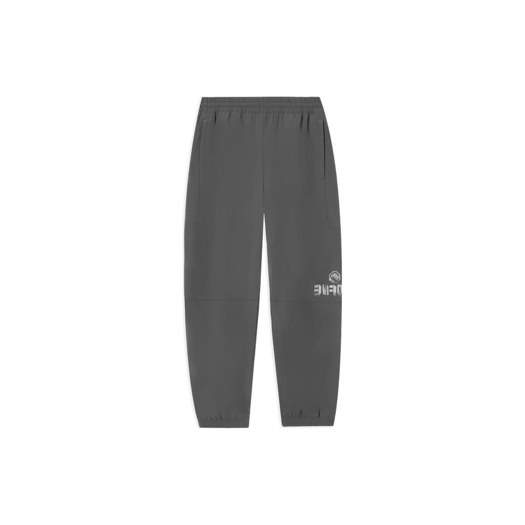 Li-Ning Badfive Series Tactical Logo Print Joggers Men Bottoms Asphalt-Grey AYKS569-3