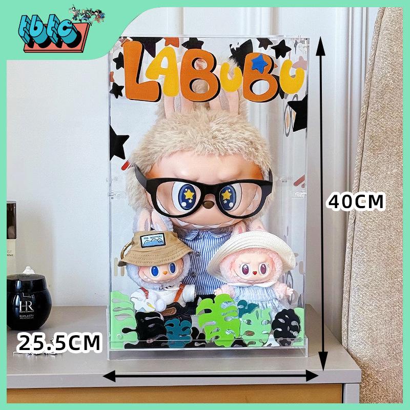Акриловый выставочный бокс Labubu Treasure Vault - Пылезащитный и прозрачный для хранения модных игрушек