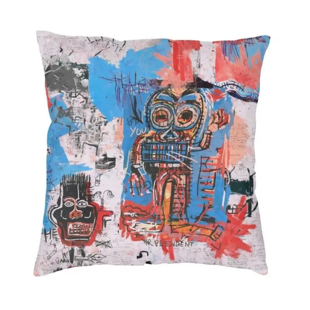 New Street Graffiti Cushion Cover Polyester Throw Pillow Case for Sofa Square Pillowcase Home Decorative 45x45cm 18x18Inch