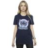 Disney Womens/Ladies Lilo And Stitch Ohana Circle Cotton Boyfriend T-Shirt