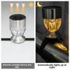 6pcs Solar Powered Ground Frame Lamp with Zip Tie Garden Lighting Pool Fence Light  for Home Yard