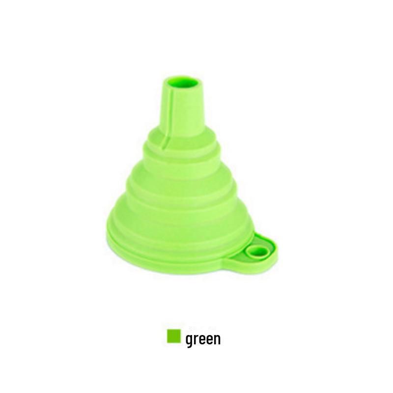 Телескопическая силиконовая складная воронка с длинным горлом для наполнения и фильтрации жидкостей