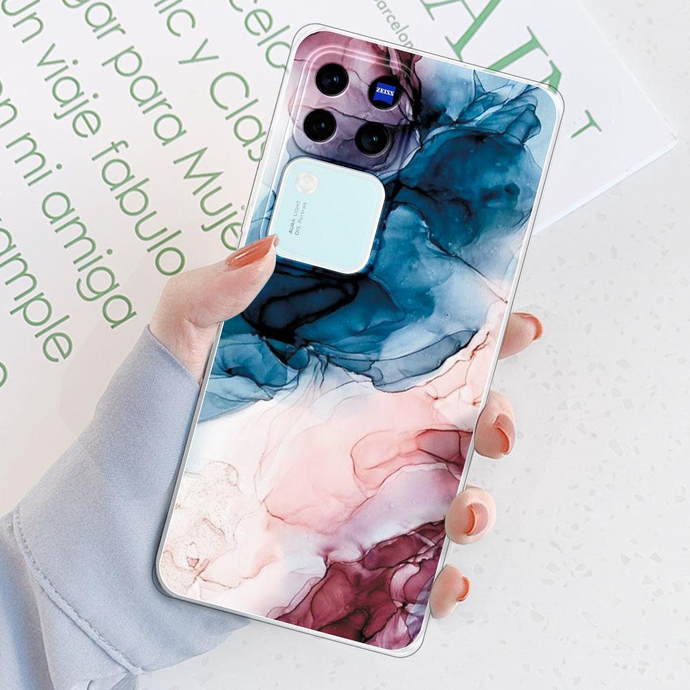 Чехол-задняя крышка для Vivo V30 Pro 5G Для Vivo V29 Pro Funda Ударопрочный прозрачный мягкий силиконовый чехол для телефона для Vivo V30 V29E TPU Coque