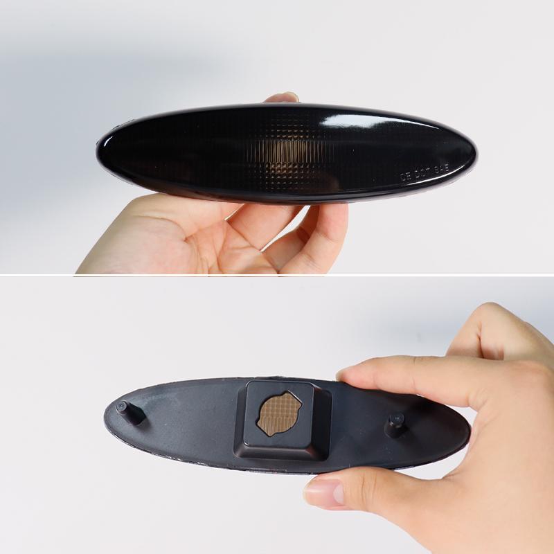 2PCS Smoked Lens Car Rear Bumper Side Fender Marker Light Cover Housings For 1997-2004 Chevrolet Corvette C5 No Bulb / Socket