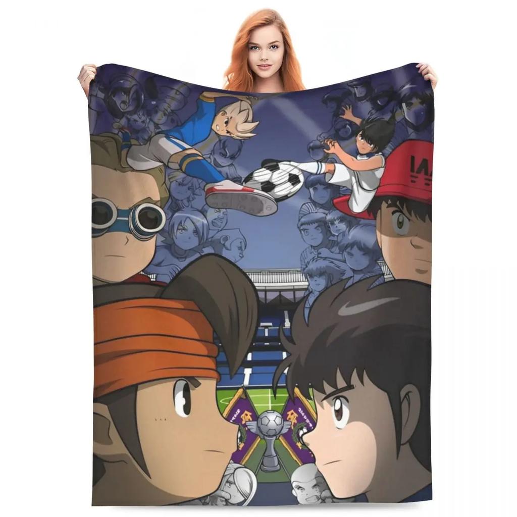 Плед Inazuma Eleven Фланелевый Фубуки Широ Мягкие пледы для путешествий на открытом воздухе Квилт для спальни
